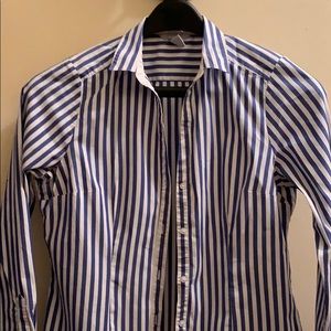 Striped Button Down Blouse